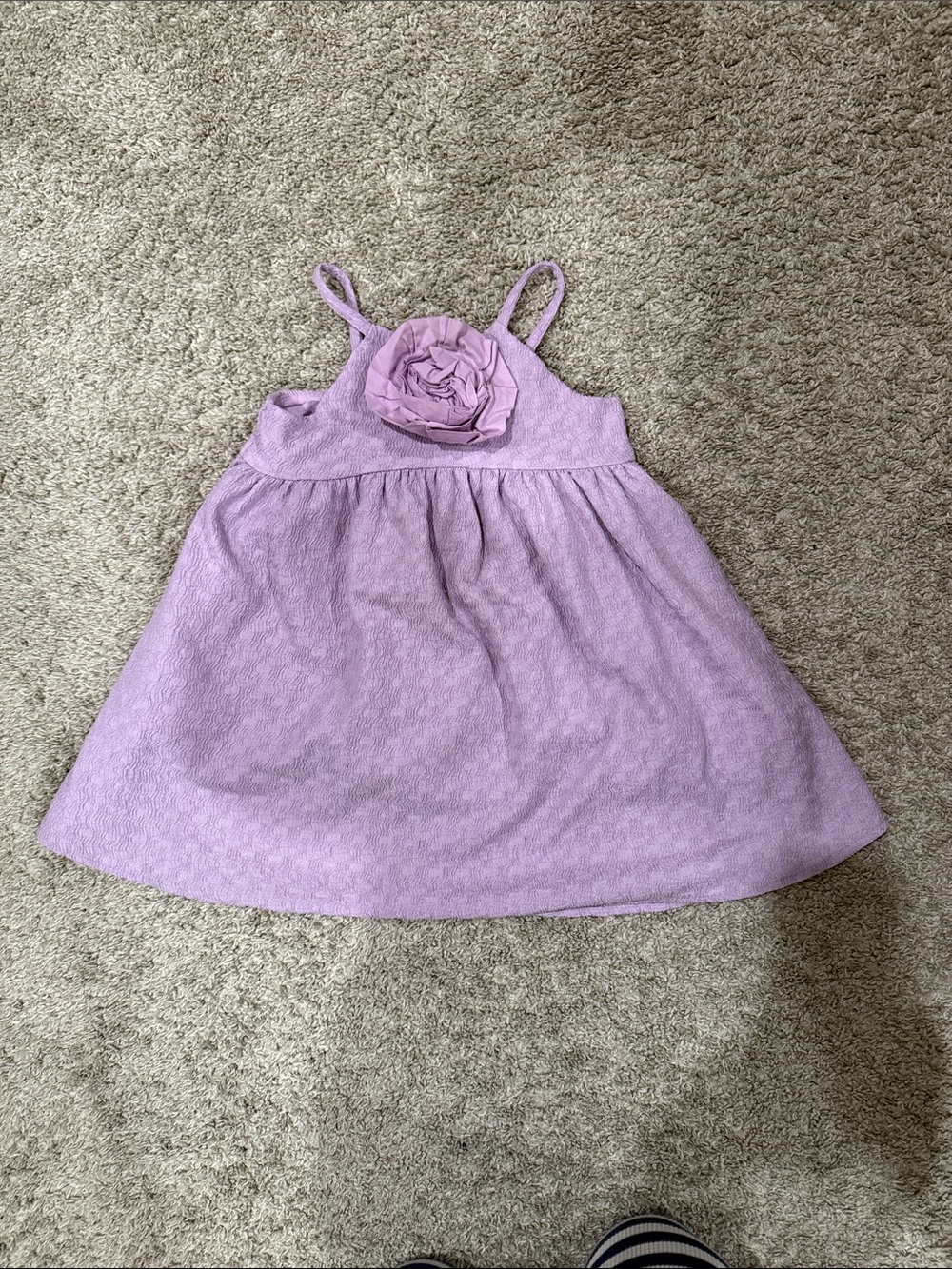 Janie and Jack Lavender Spaghetti-Strap Dress with Rosette